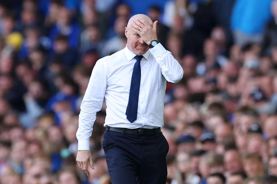 Sean Dyche has had to pay for the mistakes of the past as transfer budgets have been reduced (Getty Images)