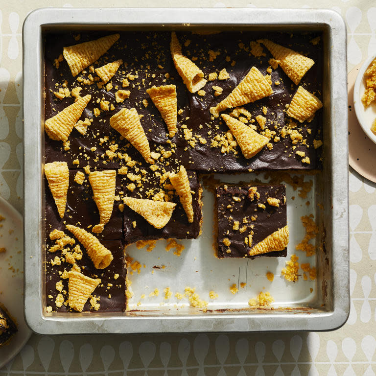 Chocolate-Peanut Butter Bugle Bars