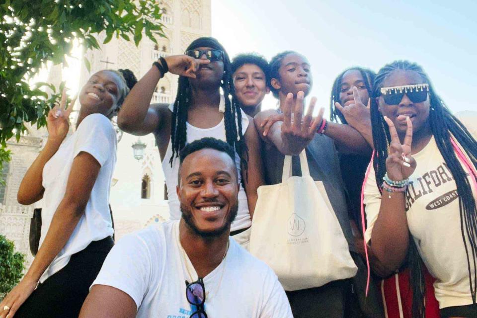<p>Courtesy of Lamar Shambley</p> Lamar Shambley and his nonprofit, Teens of Color Abroad, works to address racial gaps in foreign-language learning and study-abroad participation.