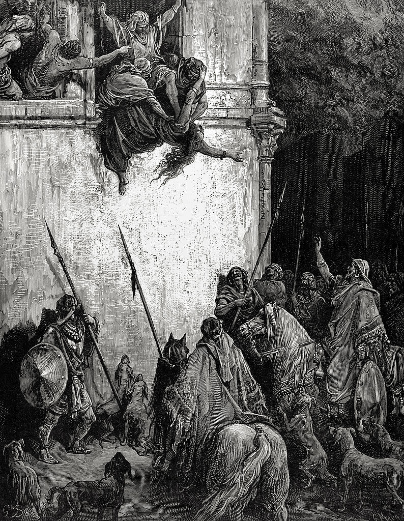 A depiction of the assassination of Jezebel.<span class="copyright">PHAS/Universal Images Group/Getty Images</span>