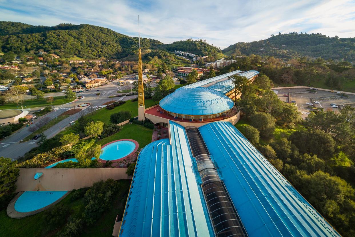 Aerial of Marin County Civic Center, San Rafael, California