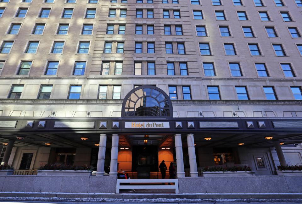 The 217-room Hotel du Pont in the city of Wilmington.