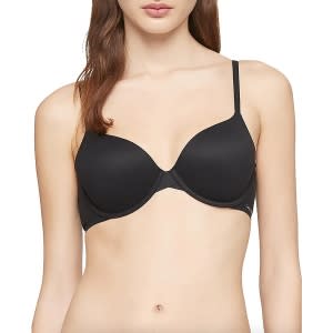 Women's Plunge Deep V Push Up Low Back Convertible Bra with Clear Straps  and Extension Padded Multiway Brasiere