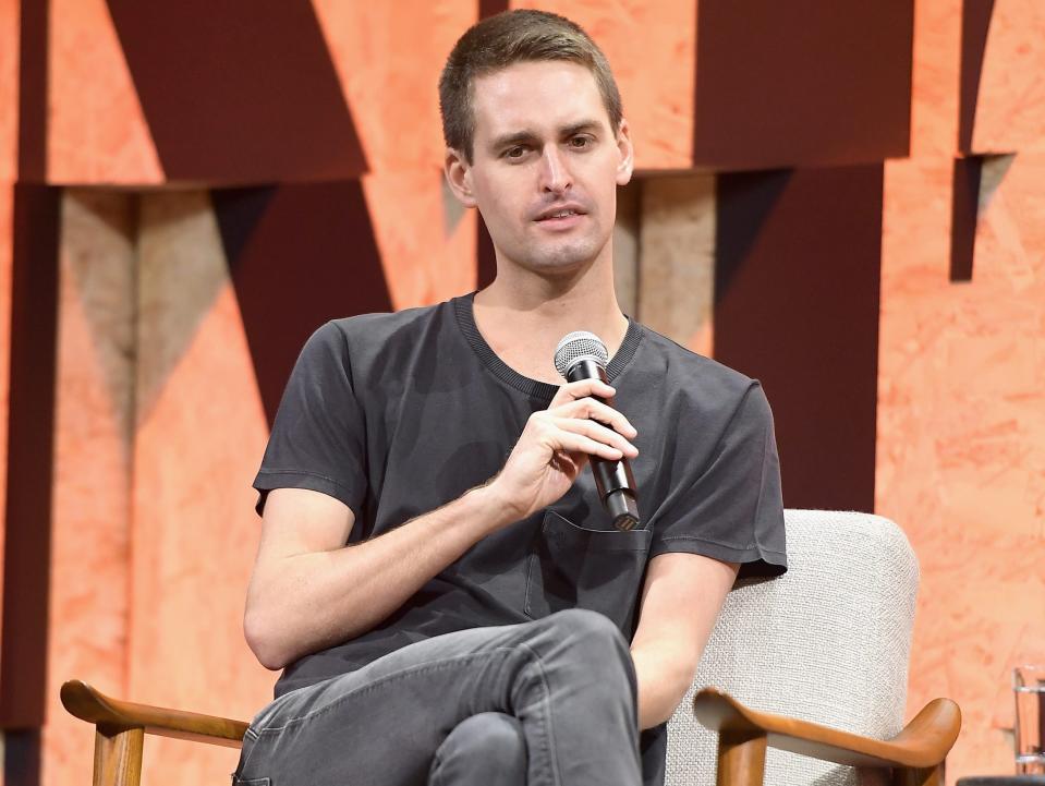 evan spiegel snap snapchat