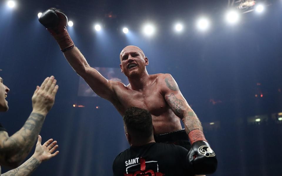 George Groves salutes the crowd after his win - Getty Images Europe