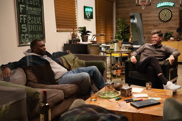 <p> Courtesy of Jameson Irish Whiskey</p> Colin Jost and Michael Che