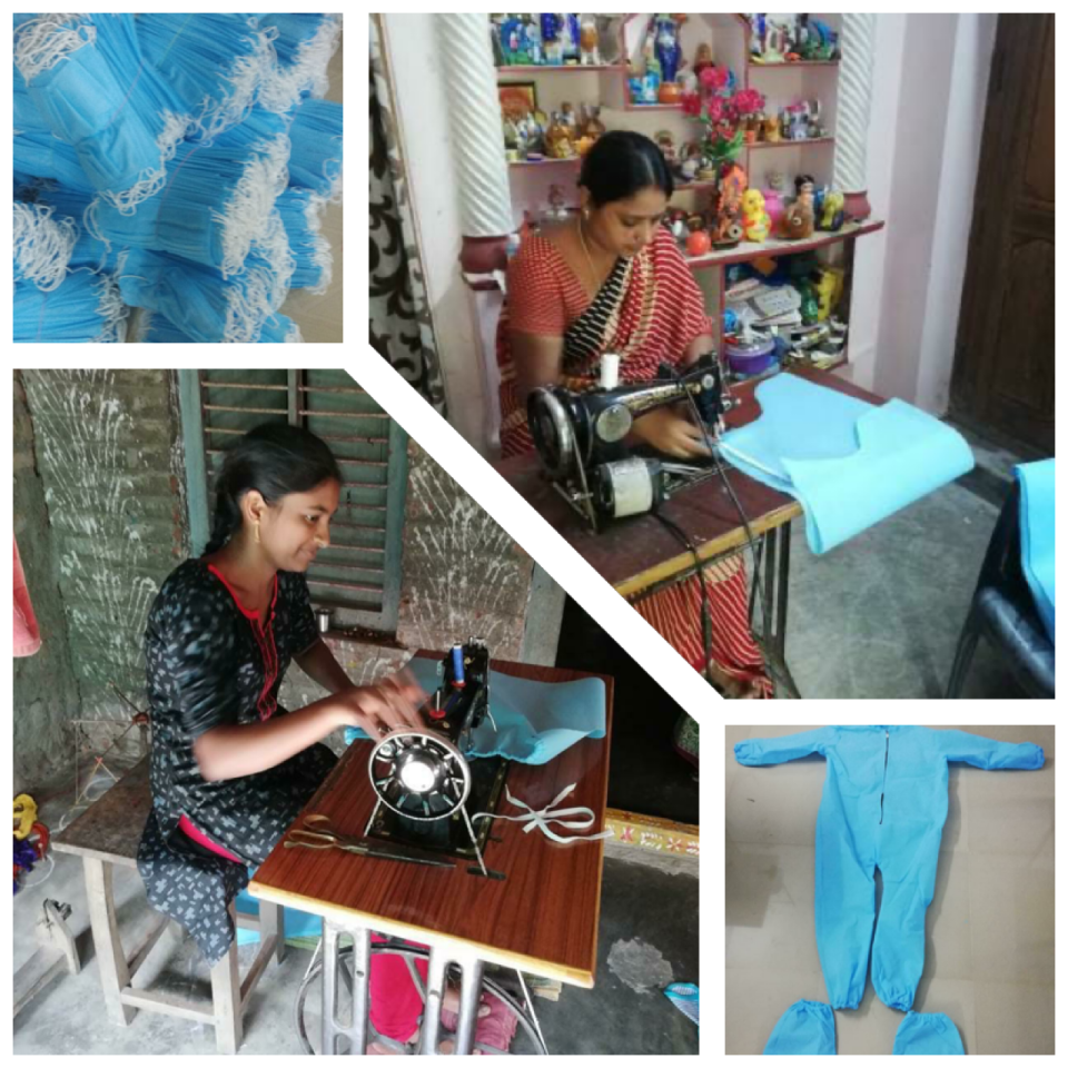 1M1B tailoring unit members working from home