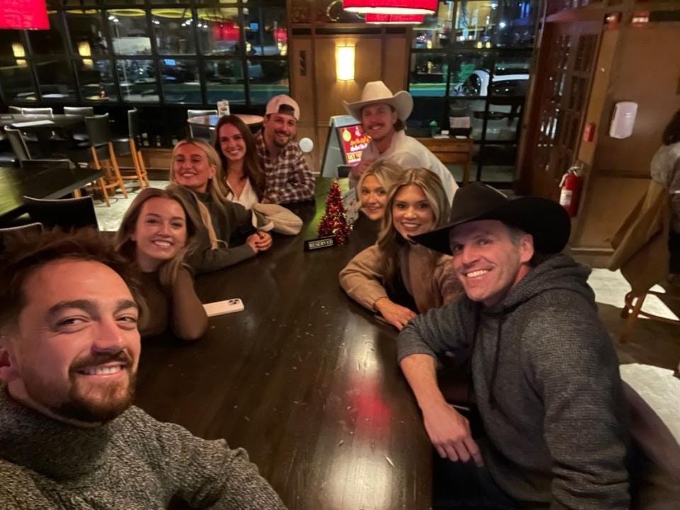 A photo of some of the "Farmer Wants a Wife" Season 2 cast when they were together for the filming of the reunion episode.