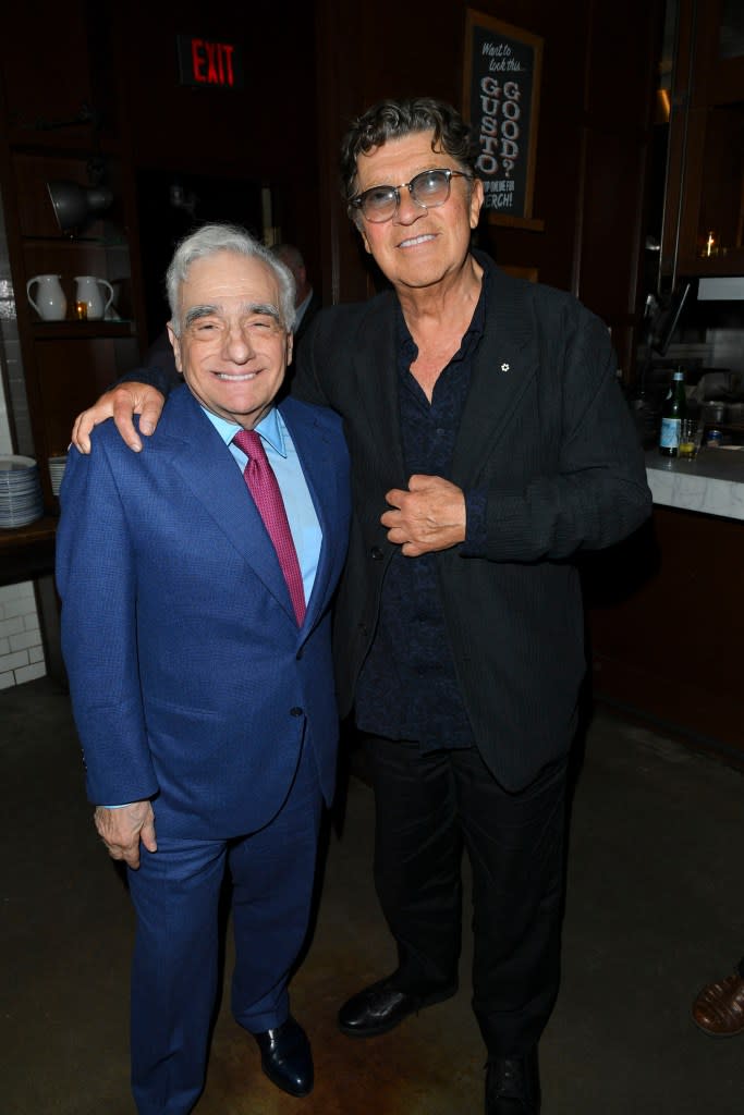 TORONTO, ONTARIO - SEPTEMBER 05: Martin Scorsese and Robbie Robertson attend "Once Were Brothers: Robbie Robertson And The Band" After Party during TIFF 2019 at Gusto 101 on September 05, 2019 in Toronto, Canada. (Photo by George Pimentel/Getty Images)