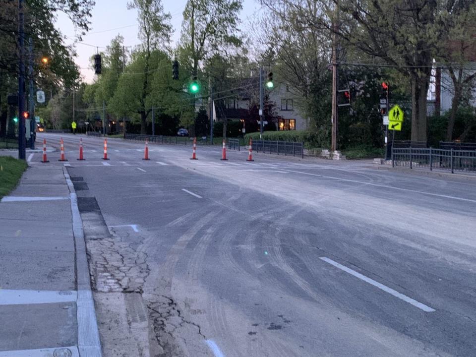 Several roads in Oakwood are closed following a major water main break Sunday morning.