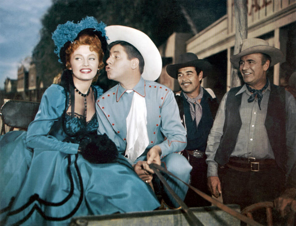 PARDNERS, first two from left: Jackie Loughery, Jerry Lewis, 1956