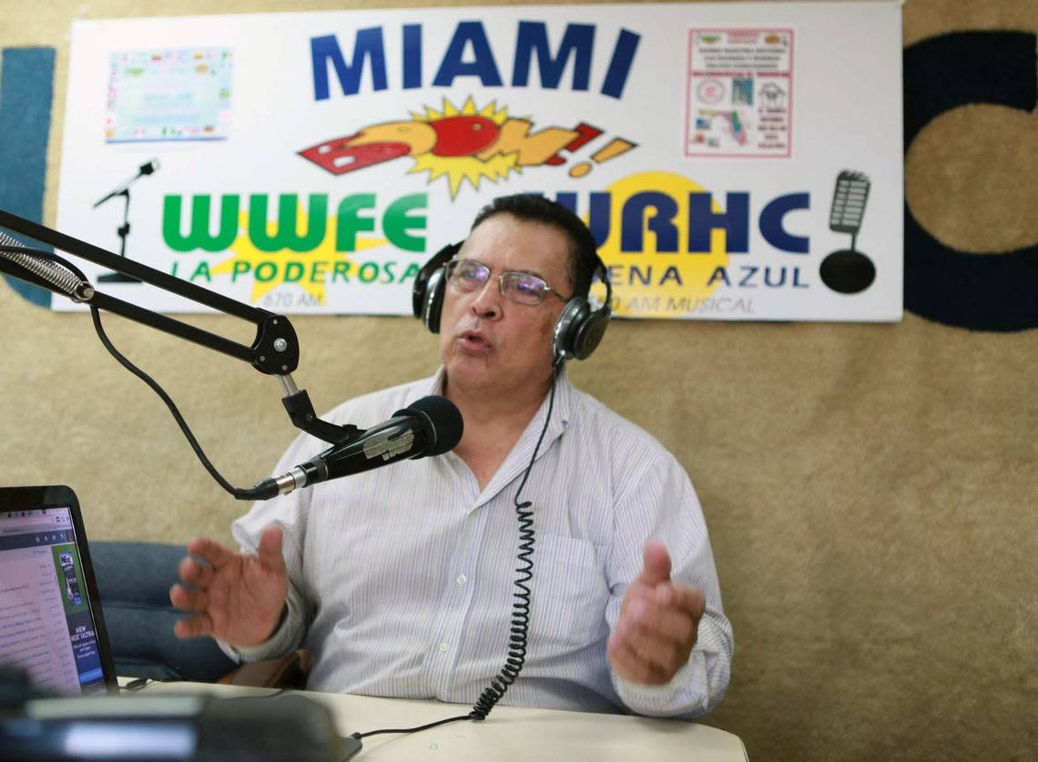 Jorge Herrera Monroy, presentador de programa ‘Palpitar México’ de la cadena de radio La Poderosa, el jueves, 8 de septiembre del 2016.