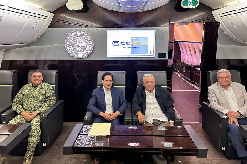 Mexican President Andres Manuel Lopez Obrador announces the sale of the presidential plane
