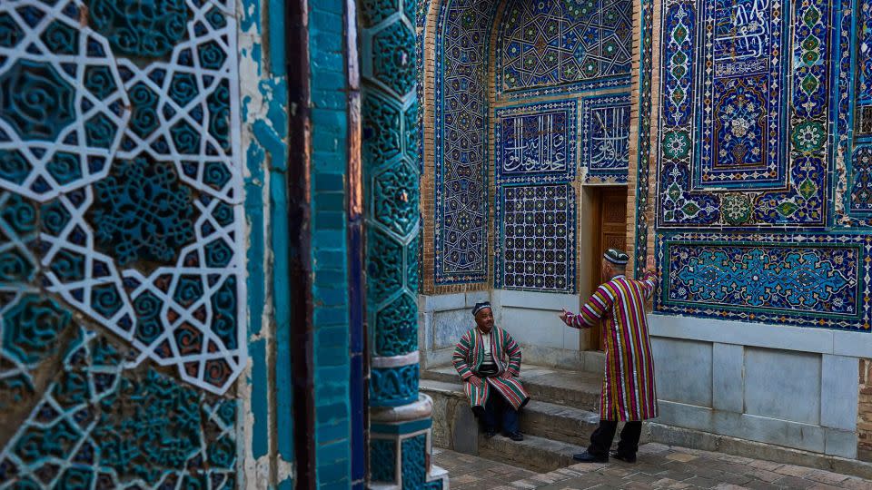 Shah-i-Zinda mausoleum in Samarkand is among the rich religious and cultural sites in Uzbekistan. - Tuul & Bruno Morandi/The Image Bank RF/Getty Images