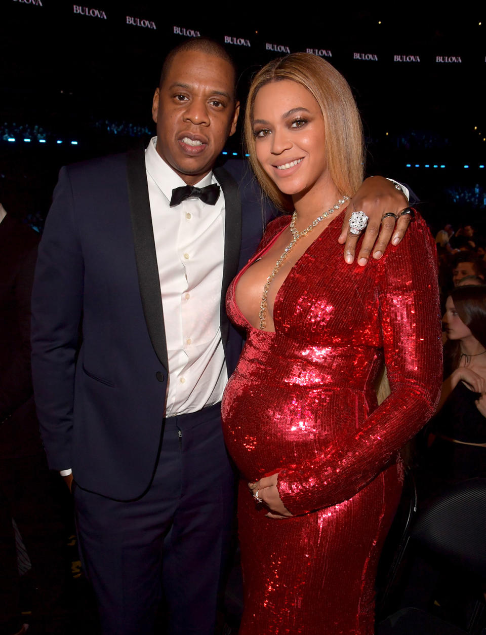 Jay-Z and Beyoncé at the 59th Grammy Awards. (Photo: Lester Cohen/Getty Images for NARAS)