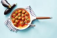 <p>If you like meatballs, you'll love this meat-free version. It's every bit as satisfying with eggplant, parmesan, and marinara sauce.</p><p><em>Get the <a href="https://www.womansday.com/food-recipes/a34993979/eggplant-parmesan-meatballs-recipe/" rel="nofollow noopener" target="_blank" data-ylk="slk:Eggplant Parmesan Meatballs recipe;elm:context_link;itc:0;sec:content-canvas" class="link ">Eggplant Parmesan Meatballs recipe</a>.</em></p>