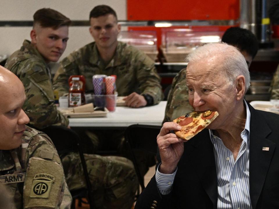 President Biden's pizza stop attracted major media attention in Poland.