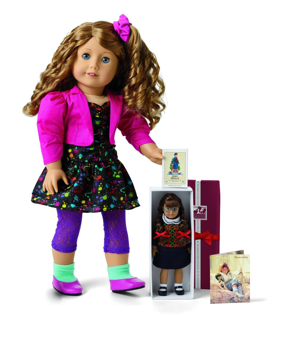 Courtney has her own mini version of the Molly American Girl doll.  (Photo: American Girl)