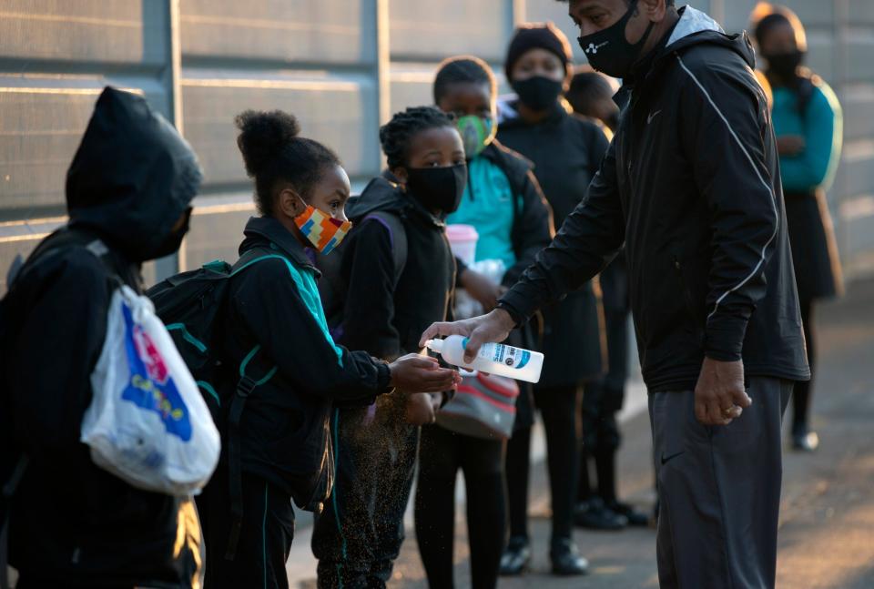 Face masks are not mandatory in all schools (AP)