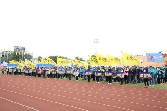 雲林縣各鄉鎮代表隊齊聚斗南田徑場（圖源：雲林縣政府）