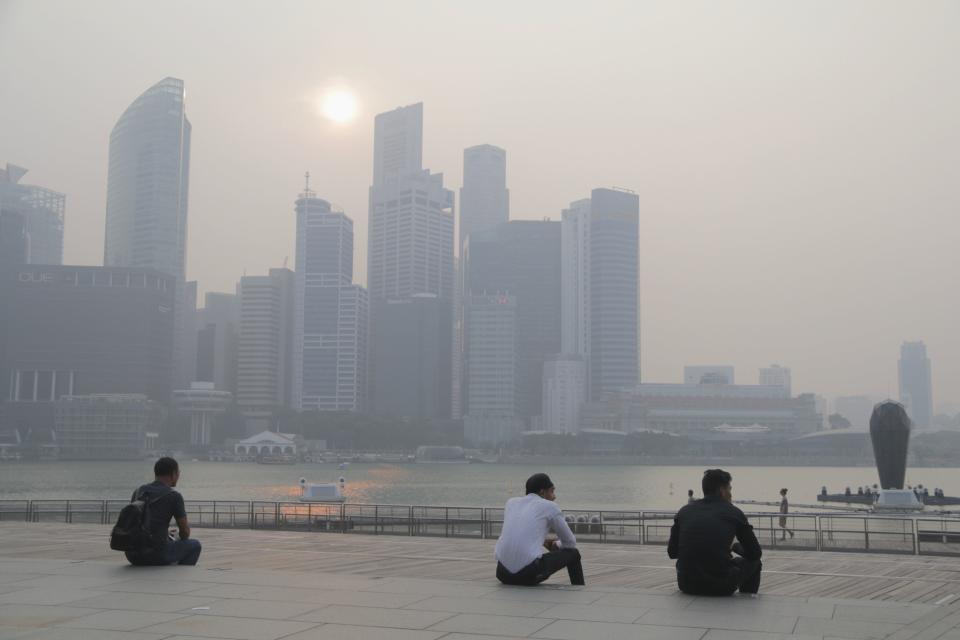 Haze in Singapore in 2019.