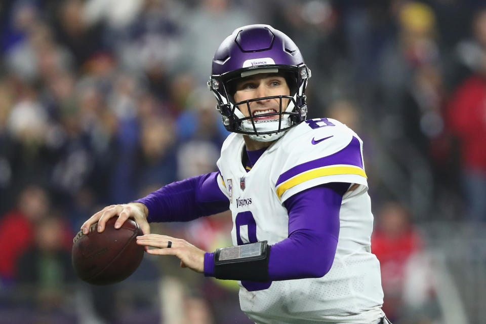 Kirk Cousins and the Vikings are currently in the last playoff spot in the NFC. (Getty Images)