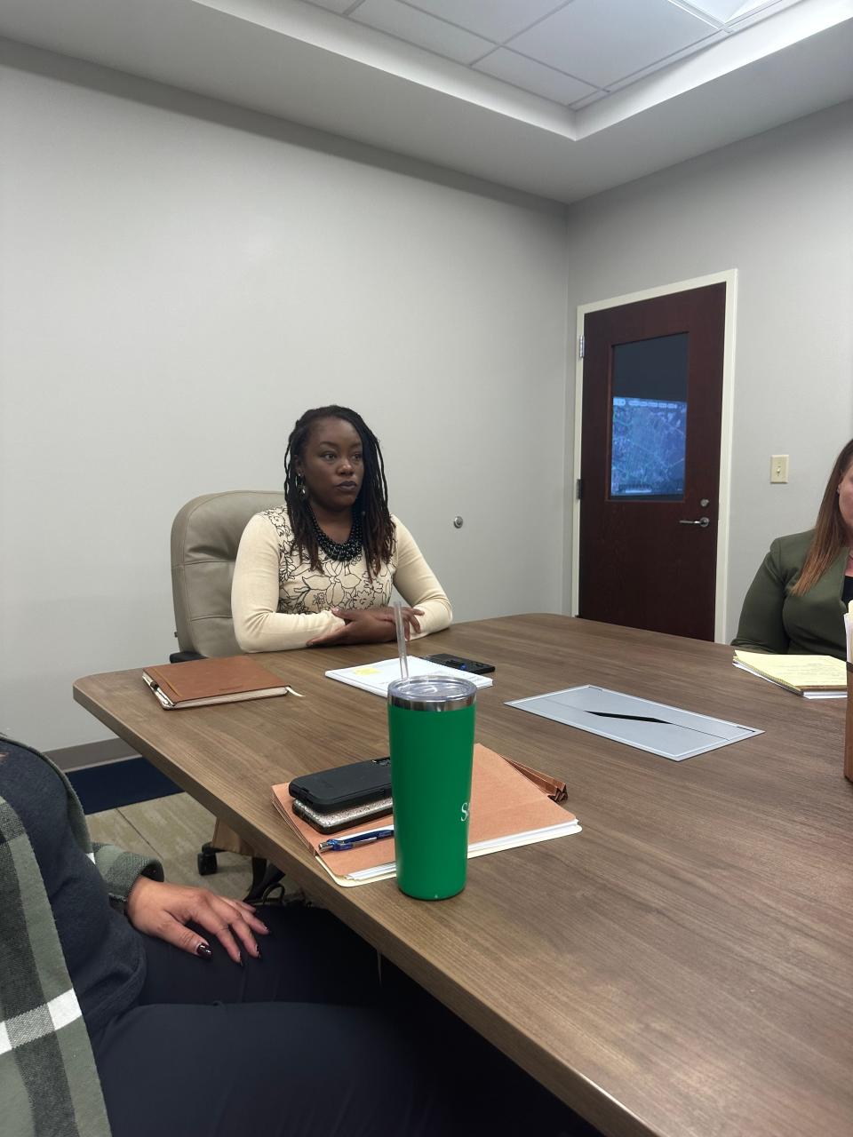 At the civil service board meeting, Chatham County District Attorney Shalena Cook Jones spoke about her familiarity with former Savannah Police detective Ashley Wood.