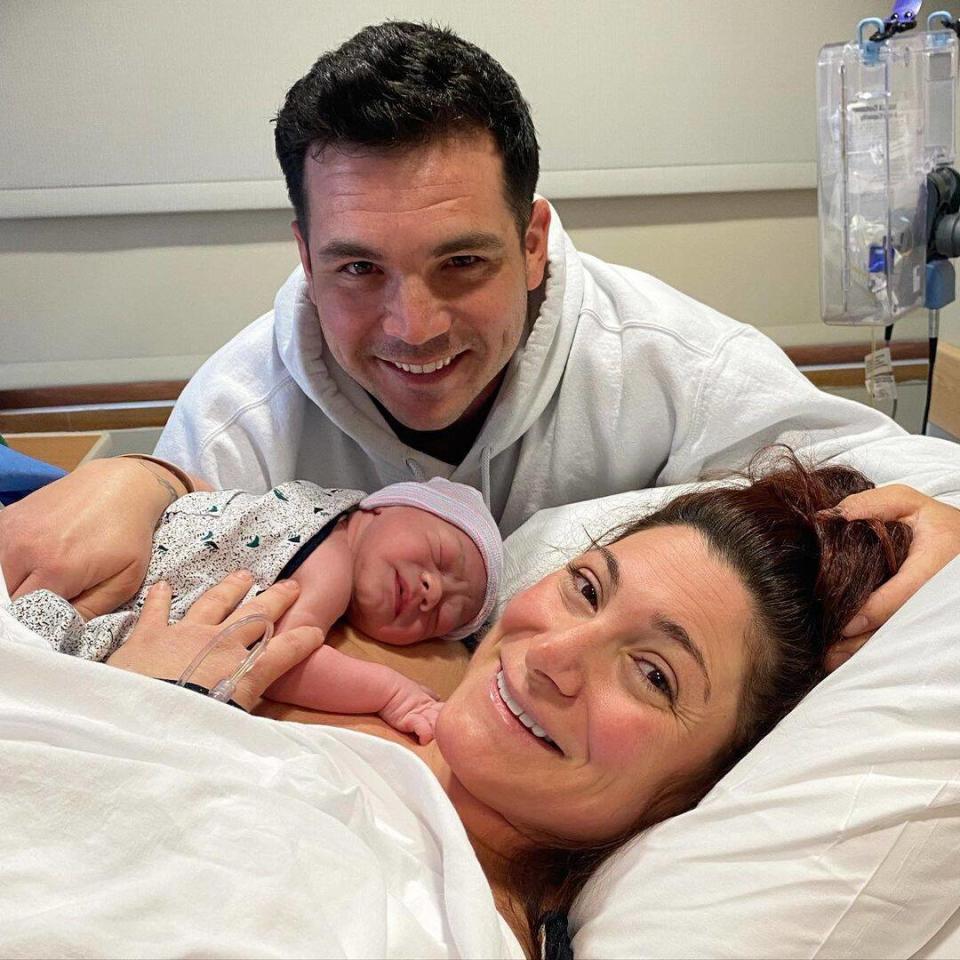 Deena Cortese, Chris Buckner, Baby Cameron Theo Buckner