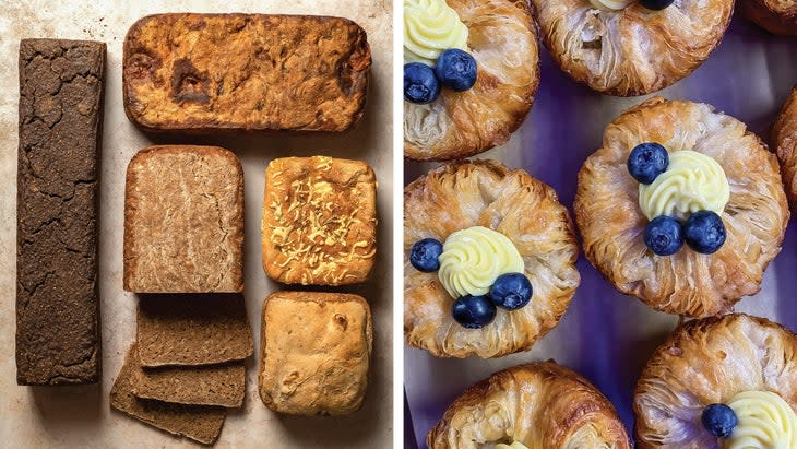 Baked goods at Wild Leaven; Lumi Baking Co.'s kouign-amann