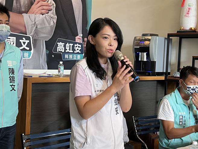 高虹安競選辦公室22日晚間表示，在和中華大學學生會溝通後，雙方同意演講暫緩，再擇期舉行。資料照。（王惠慧攝）