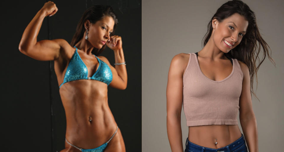 Hering transformed her body through a vegan diet and bodybuilding. (Photo: Venn Hering)