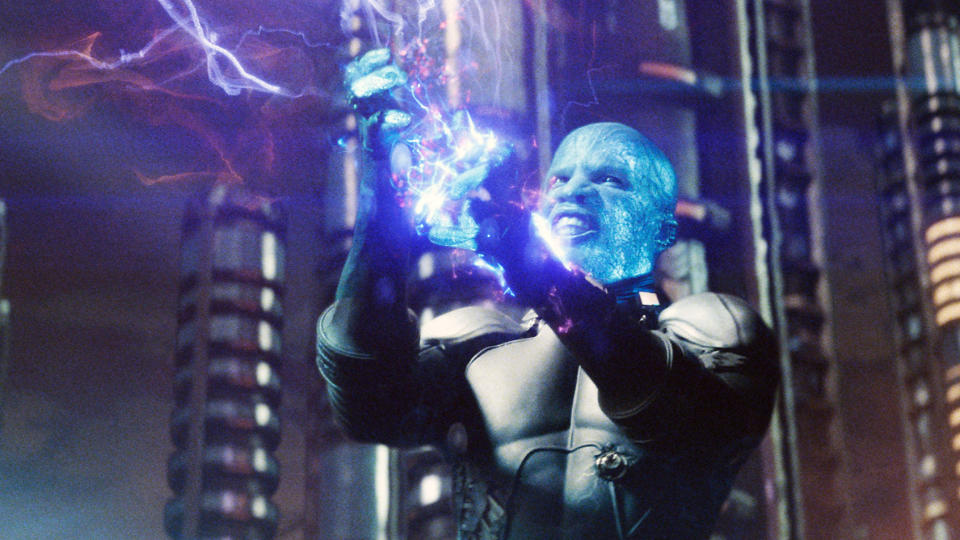 Jamie Foxx as Electro in 'The Amazing Spider-Man 2'. (Credit: Sony)