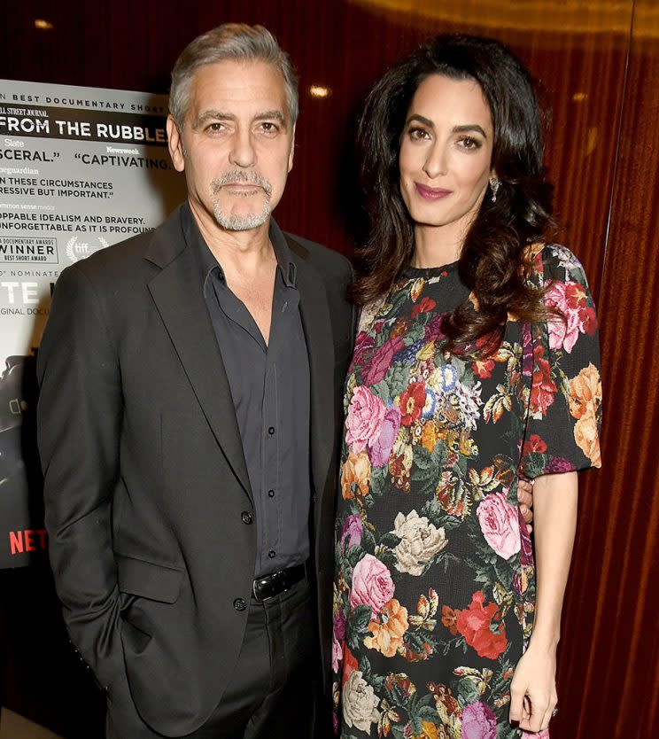 Newfather Daughter Blackmail Porn Videos - George and Amal Clooney Welcome Twins Ella and Alexander