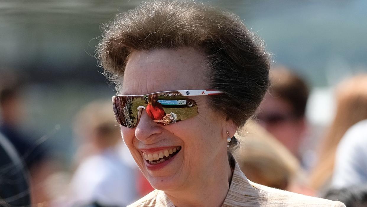 HRH Princess Anne, Princess Royal tours the Showground as she visits during the second day of the 160th Great Yorkshire Show on July 11, 2018 in Harrogate, England. 