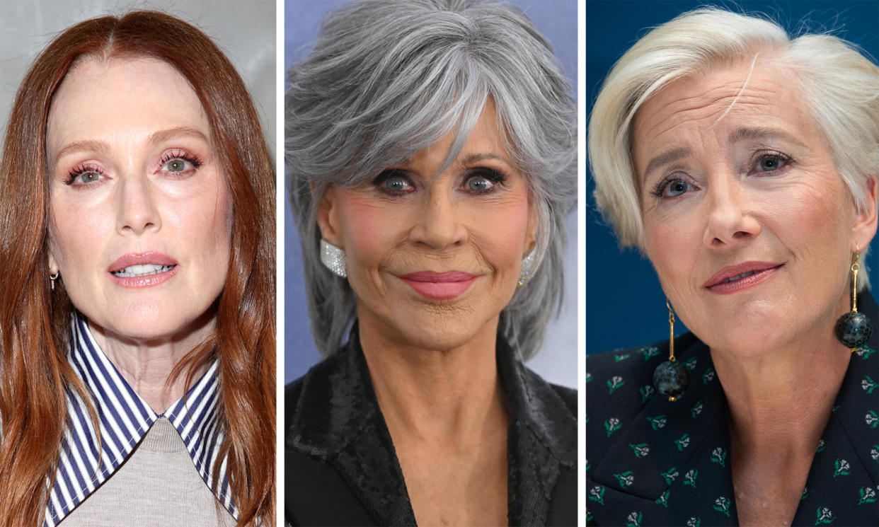 <span>Julianne Moore, Jane Fonda and Emma Thompson.</span><span>Composite: Rex, Getty</span>