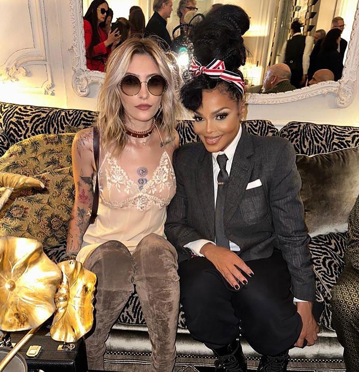 Janet Jackson/Instagram. janet and paris jackson. https://www.instagram.com/p/Cja9bmDpgj7/?hl=en.