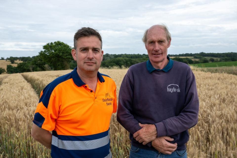 East Anglian Daily Times: Farmers Robert Strathern and Stephen March, Supplied