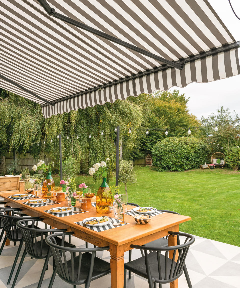 7. Try a striking awning instead