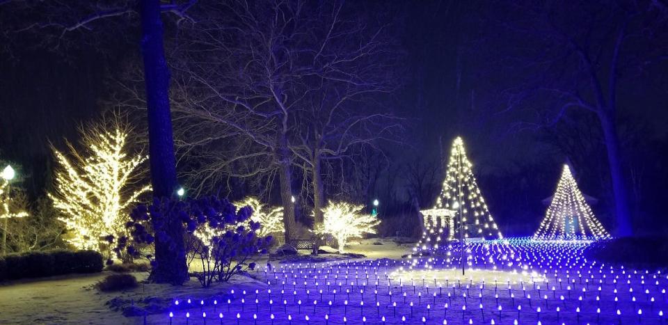 "Winter Wonderland Holiday Lights" at Wellfield Botanic Gardens in Elkhart grew to 1 million lights this season.