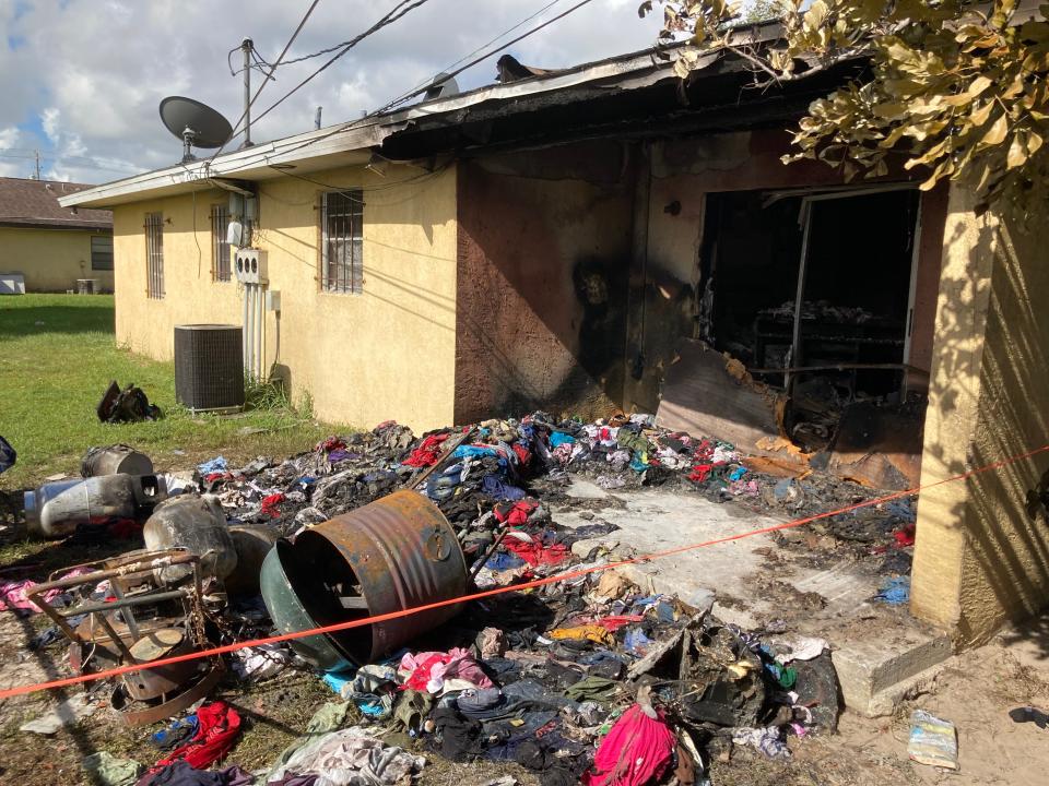 A July 4, 2022, fire at a triplex on Avenue N was caused by fireworks, according to the St. Lucie County Fire District.