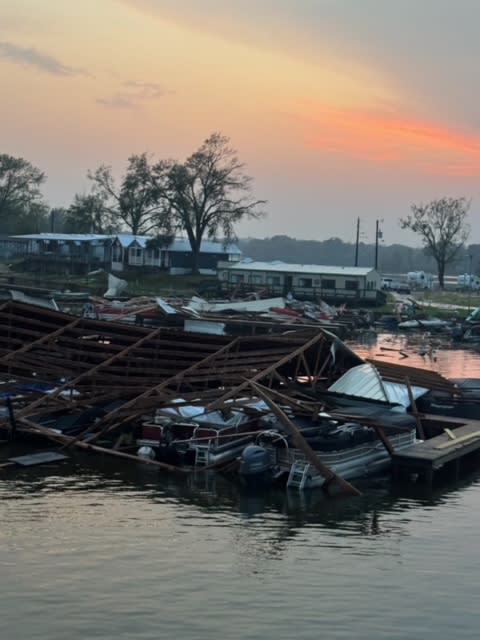 Storm damage in Coffee City