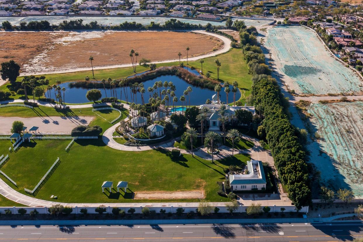 The developer of The Estates at Griffin Lake in La Quinta, seen Tuesday, wants the city to let 78 homes planned for the property to be operated as short-term rentals.