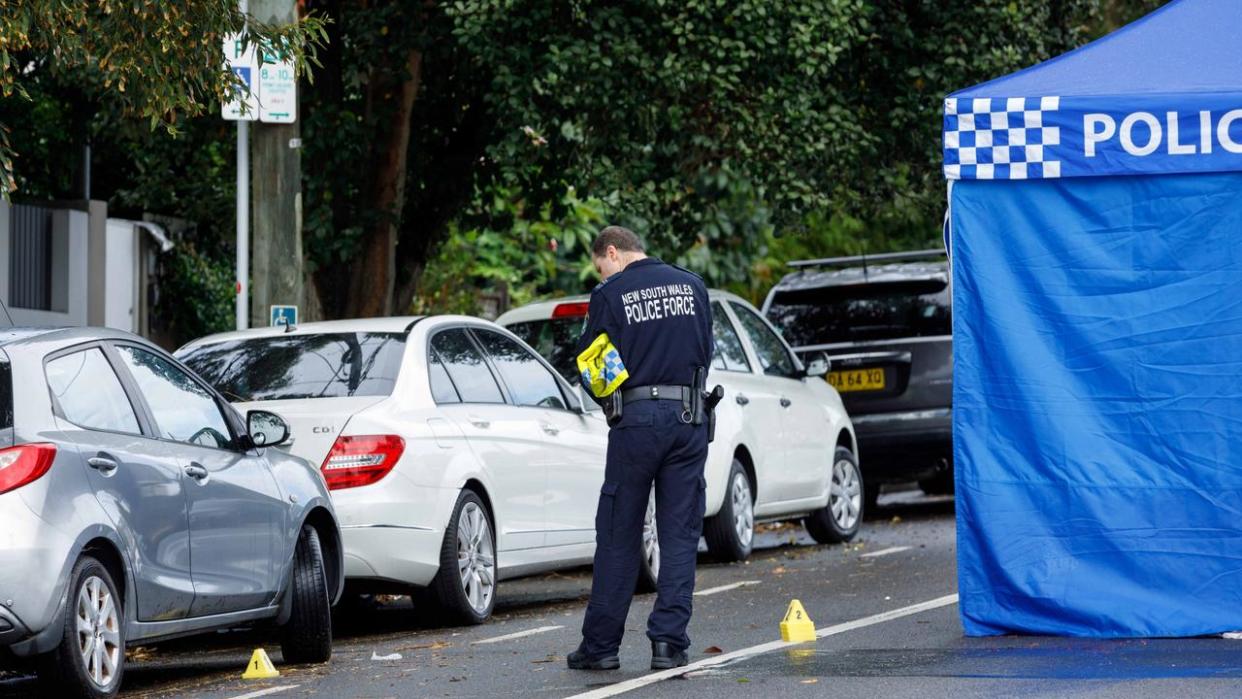 SYDNEY, AUSTRALIA - NCA NewsWire Photos - 17 MARCH, 2024: Police established a crime scene on Fletcher Street, near the corner of Silva Street on the border of Bondi & Tamarama, after a body was found in the middle of the street around 3:30am this morning. Sunday 17/03/2024. Picture: NCA NewsWire / Max Mason-Hubers