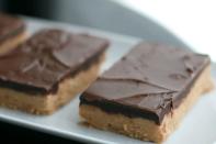 Who knew combining two simple spreads could be so delicious! <a rel="nofollow noopener" href="http://www.sugarlaws.com/recipe-nutella-peanut-butter-bars" target="_blank" data-ylk="slk:View the recipe.;elm:context_link;itc:0;sec:content-canvas" class="link ">View the recipe.</a>