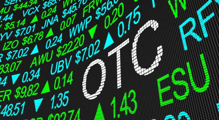 A ticker tape reads "OTC" in big letters.