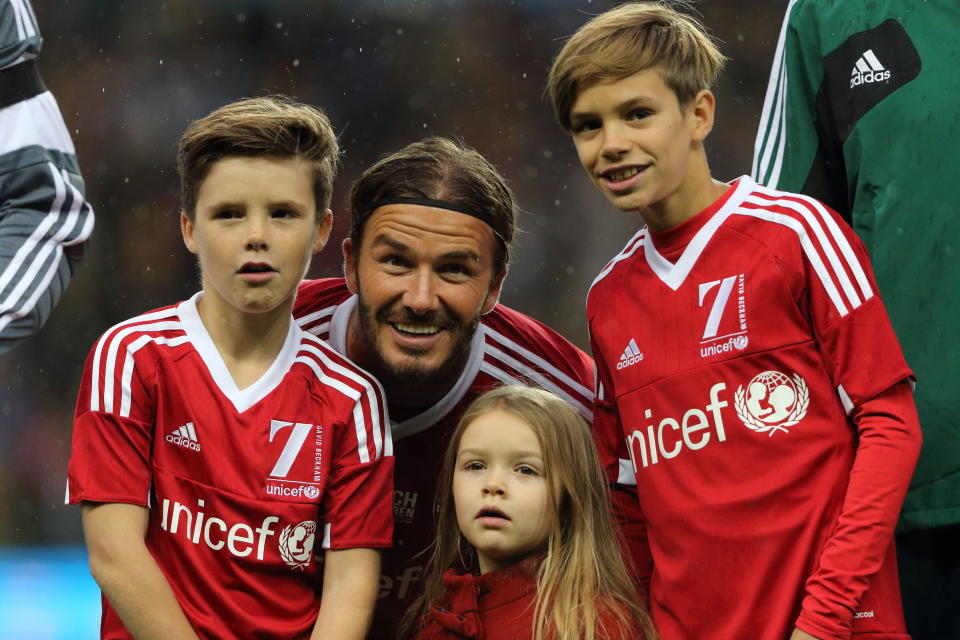 David and Victoria Beckham have four children. (Matthew Ashton - AMA via Getty Images)