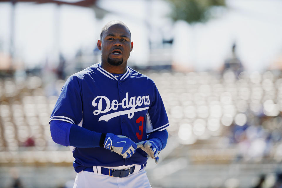 Carl Crawford is reportedly being held on a $10,000 bond in Houston. (AP Photo/John Locher, File)