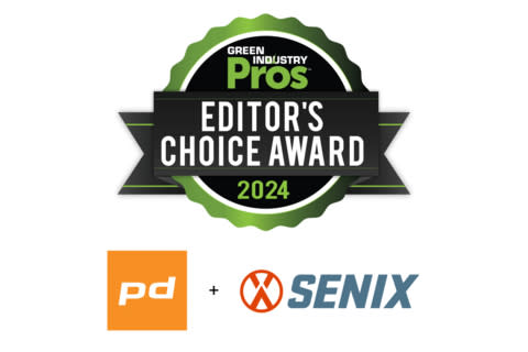 Priority Designs and SENIX Tools have been awarded the 2024 Green Industry Pros Editor's Choice Award for their work on the SENIX X6 Cordless series. The award recognizes the best products in the landscaping industry. (Graphic: Business Wire)