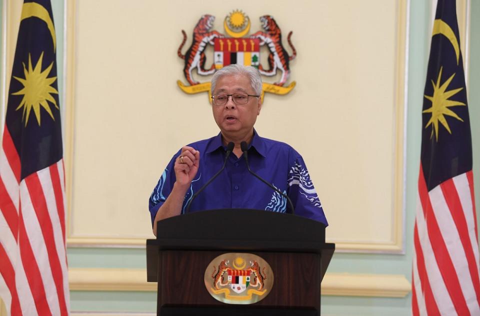 Senior Minister Datuk Seri Ismail Sabri Yaakob at a press conference in Putrajaya June 8, 2020. — Bernama pic