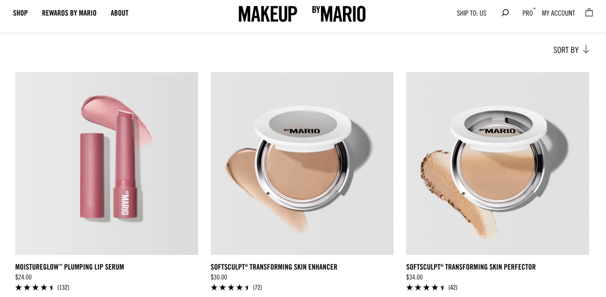 Screenshot of Makeup by Mario website (Taken by Yahoo Finance, courtesy Makeup by Mario)